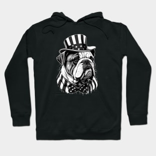 Bulldog 4th of July Hoodie